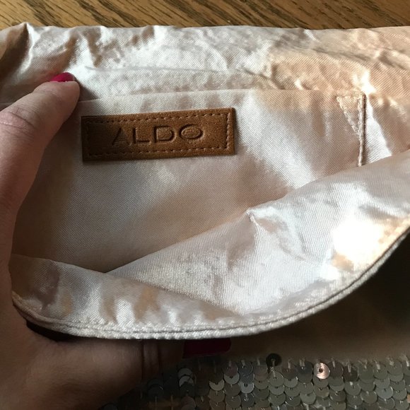 ALDO Pink Sequin Clutch - Picture 8 of 9
